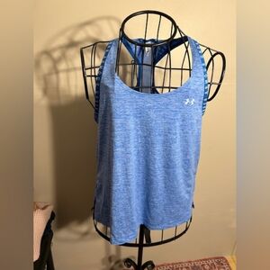 under armour Size medium blue tank top womens athletic work out shirt